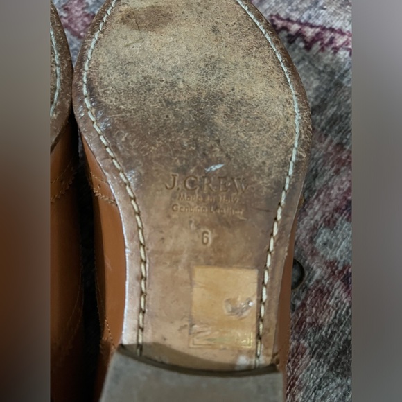 J. Crew Leather Wing-Tip Oxfords | Cognac | 6 - Picture 3 of 10